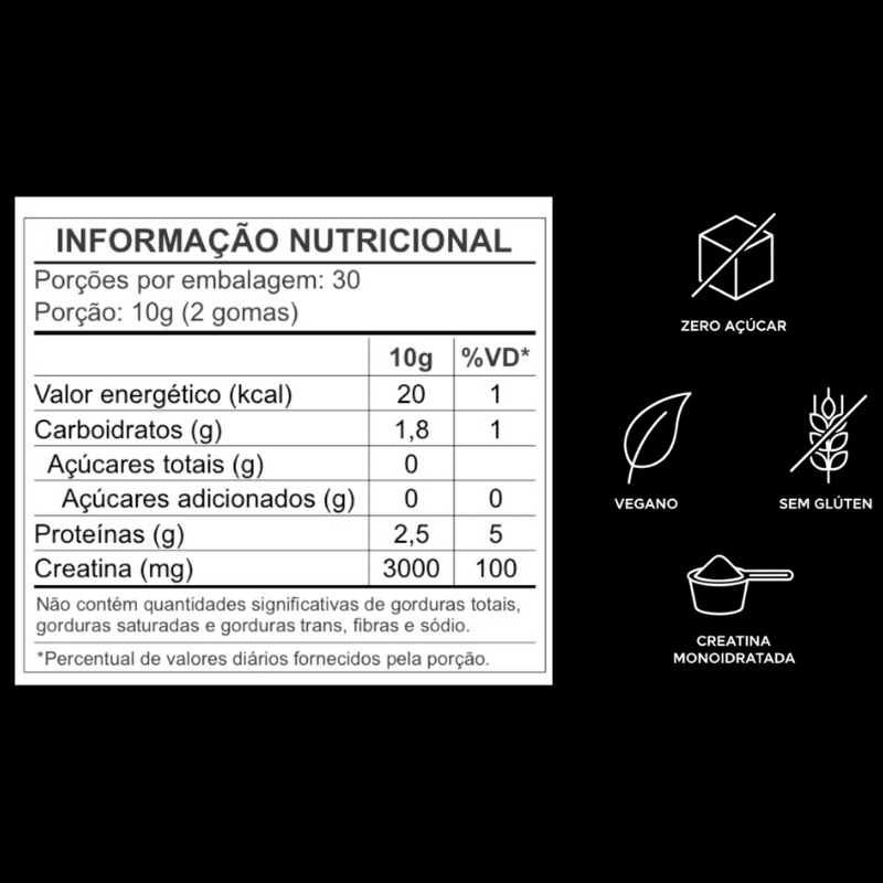 CREATINA EM GUMMIES - SALTED CARAMEL